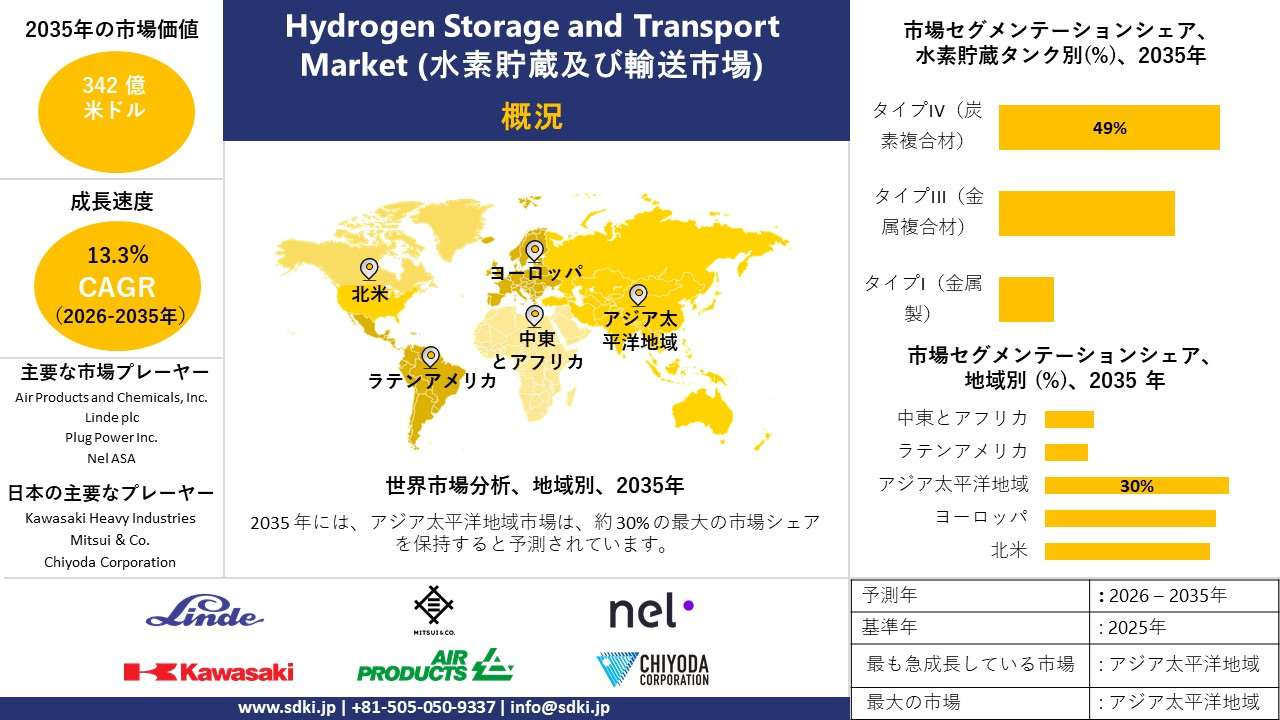 hydrogen storage and transport market survey report